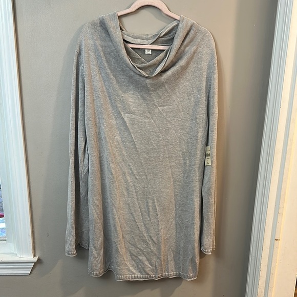 NWT Coldwater Creek Linen Cowl Neck Tunic Sweater - Picture 1 of 6